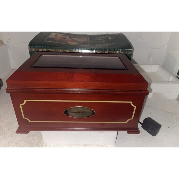 1999 Mr. Christmas Classic Wooden Music Box with 16 Discs! New! - Picture 3 of 6